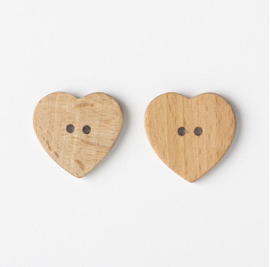 Small Steam Beach Heart Buttons - SB-02-B - Knit Picks