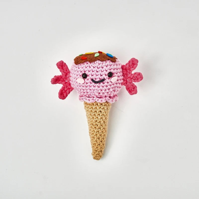 Ice Ceam Axolotl Ari - Yummy Friends Kit - Lion Brand