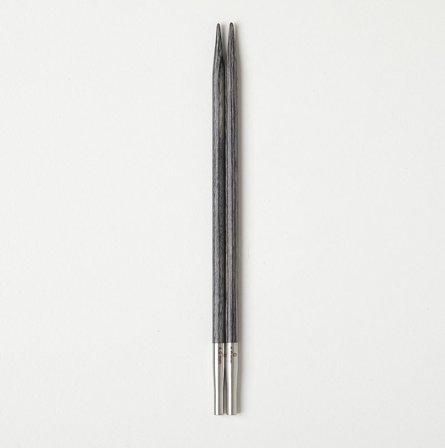 Obsidian Resillience Interchangeable Needle Tips US 6 (4mm) - Knit Picks