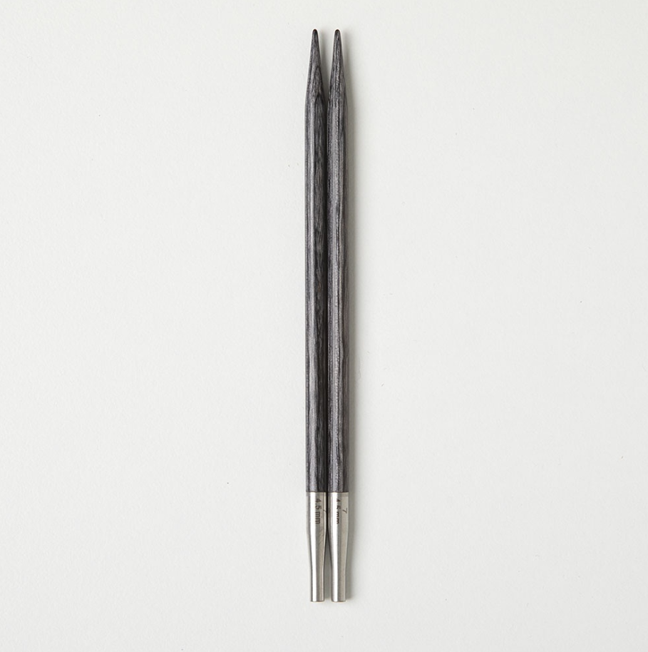 Obsidian Resillience Interchangeable Needle Tips US 7 (4.5mm) - Knit Picks