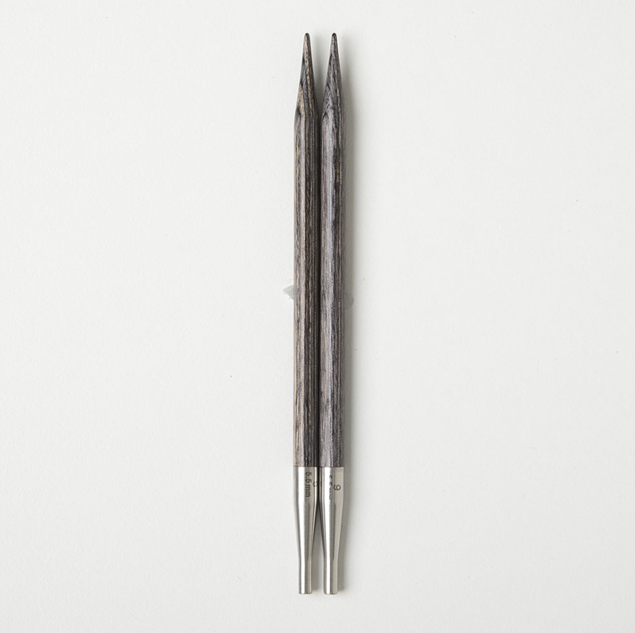 Obsidian Resilience Interchangeable Needle Tips US 9 (5.5mm) - Knit Picks