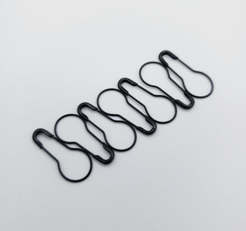 Locking Metal Stitch Markers Are Pear-shaped for Snag Free Knitting and  Crocheting, in Antique Bronze and Black Finish 