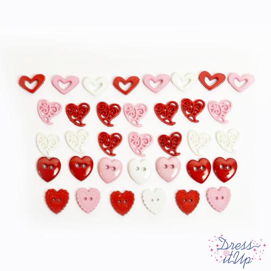 Dress It Up Buttons - Queen Of Hearts